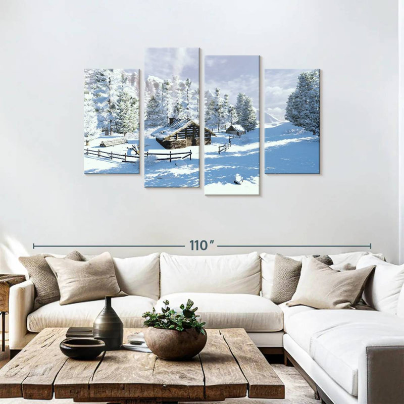 Chalet d'hiver confortable Alvord, H 48 po x l 75 po
