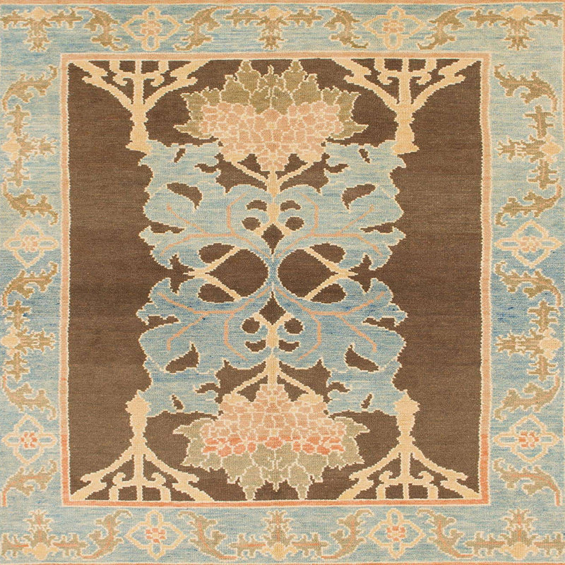 Tapis abstrait moderne 1203, Carré 4 pi