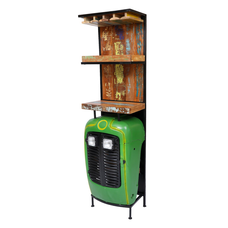Tractor Bar Antique Wood and Metal