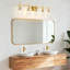 Applique murale de salle de bain moderne à intensité variable avec abat-jour nervuré Aviara Lights-1567071874-1550877312