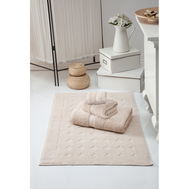 Comerford 4 Piece Turkish Cotton Towel Set, Beige