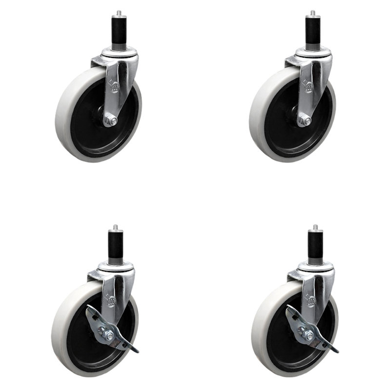 4-Piece Thermoplastic Caster Set