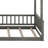 Full XL Over Queen Bunk Bed With Ladder A, Wood Bunk Bed With Safety Guardrails-759710239