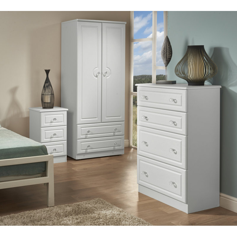 Fully Assembled Asphodèle Dressing Table, White Ash