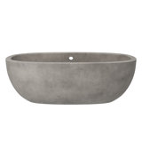 Avalon NativeStone Freestanding Soaking Cement Bathtub