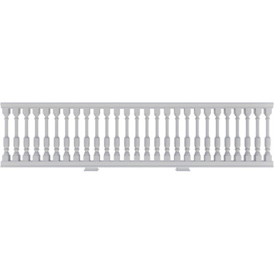 Endurathane 500 Series Unassembled Railing Kit, Kit includes (5) , (1) Top Rail, (1) Bottom Rail, (2) Rail Installation Kits