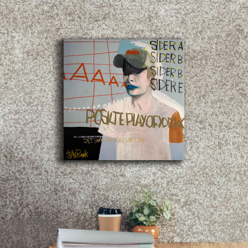 «Sider A» par Punk - impression sur toile tendue, H 18 po x l 18 po x P 0,75 po
