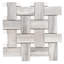 Stately Basketweave 13" x 13" Porcelain Brick Joint Wall & Floor Tile-72531481