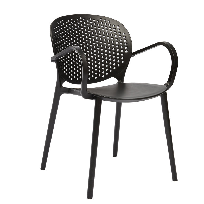 Chaise de salle à manger Afkar, Gris foncé