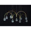 Lustre suspendu en laiton taillé à facettes en cristal clair-88907043-131530568-88907041