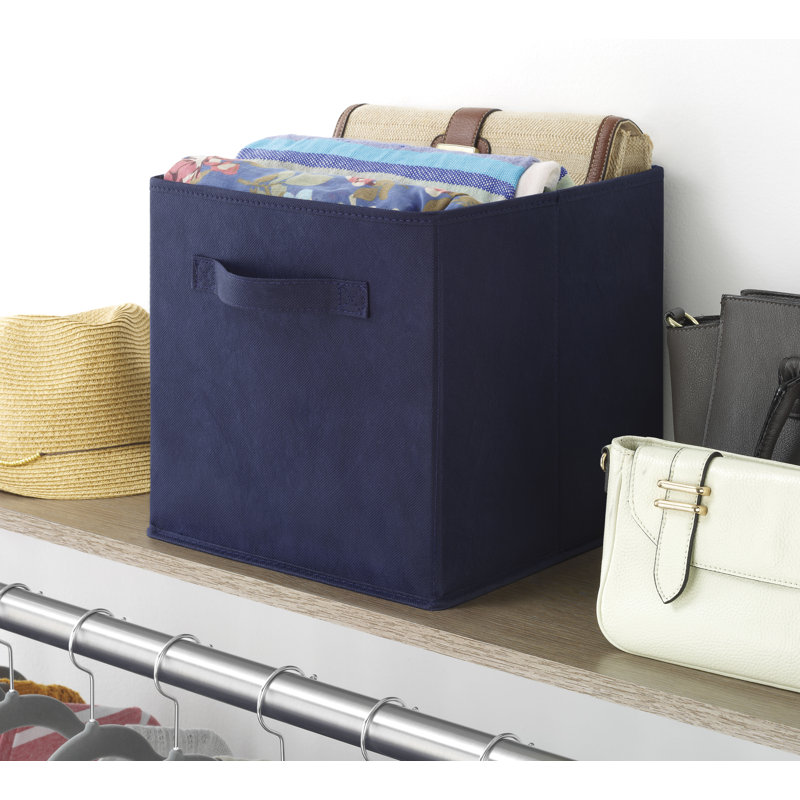 Bac de rangement en plastique Alisha, Bleu