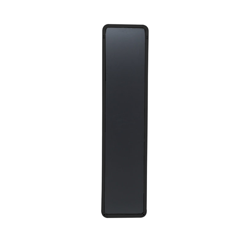 Metal Rectangle Mirror, Black, 118 cm H x 28 cm W