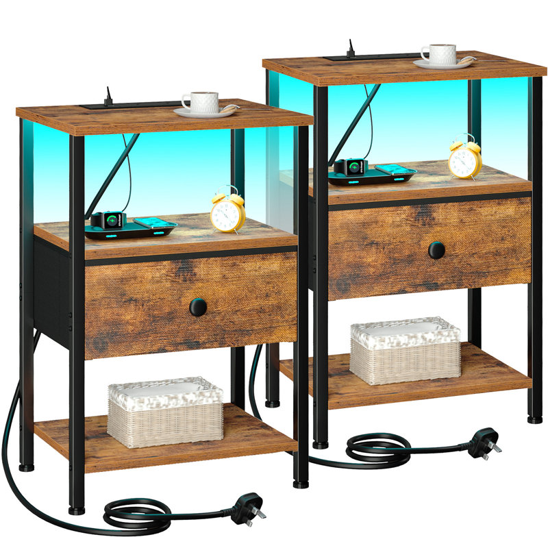 End Table, Rustic Brown