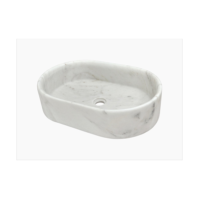 Vessel Sink, Oval-Shaped Sink For Bathroom, White