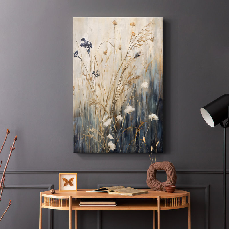 Série FLORAL DCCDXVI - Toile tendue avec châssis Premium - Prêt à être accroché, H 27 po x l 18 po
