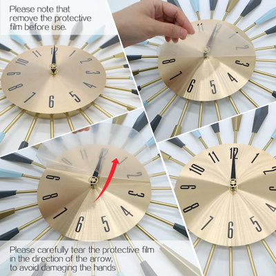 Feigley Metal Wall Clock