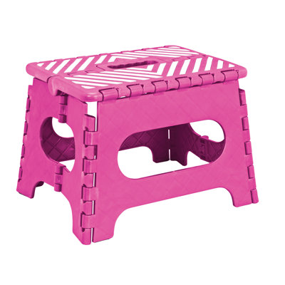 1 - Step Plastic Lightweight Folding Step Stool