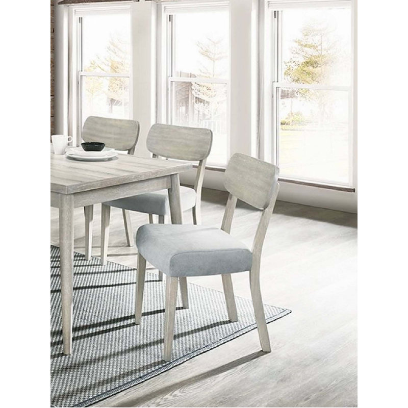 Chaises de salle à manger en bois d'hévéa massif