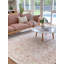 Tapis rose en microfibre tissé à la machine Floral-839549028