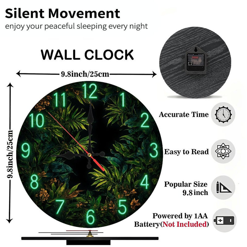 Horloge de la jungle