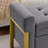 Lunara 67'' W Modern Upholstered Flip Top Storage Bench with Button-Tufted and Metal Foots-714366746