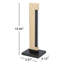 Lampe de table 15,94 "noire / brune Sally
