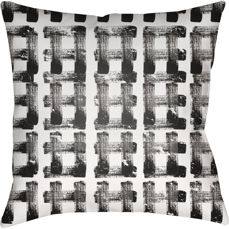  Indoor/Outdoor Polyester Throw Pillow, 18" H x 18" W x 4" D