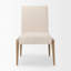Chaise parsons en lin crème-2070410538