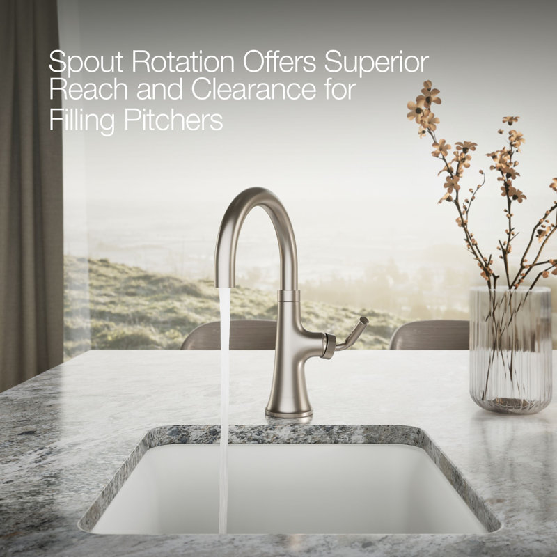 Tone Single-Handle Bar Sink Faucet, Silver