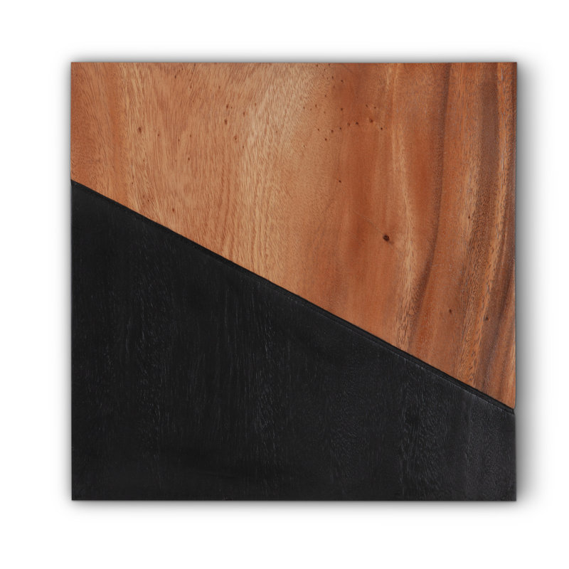 Geometry Wood Wall Tiles, Natural/black, Left