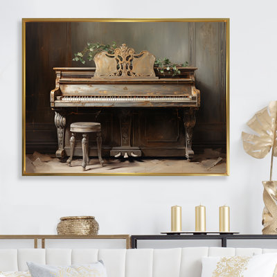 «Vintage Piano Pianos Past I», reproduction sur toile