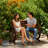 Solid Wood Fir Outdoor Bench-632550378