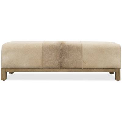 Melange Leather Bench