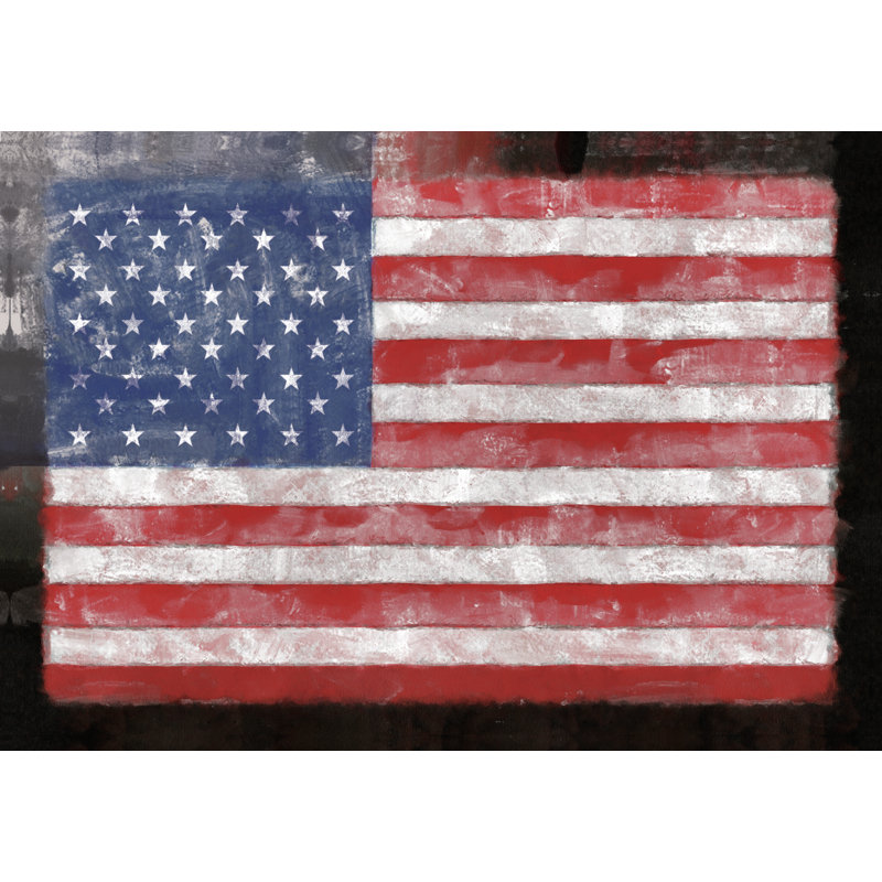 American Flag - Wrapped Canvas Art Prints, 20cm H x 30cm W