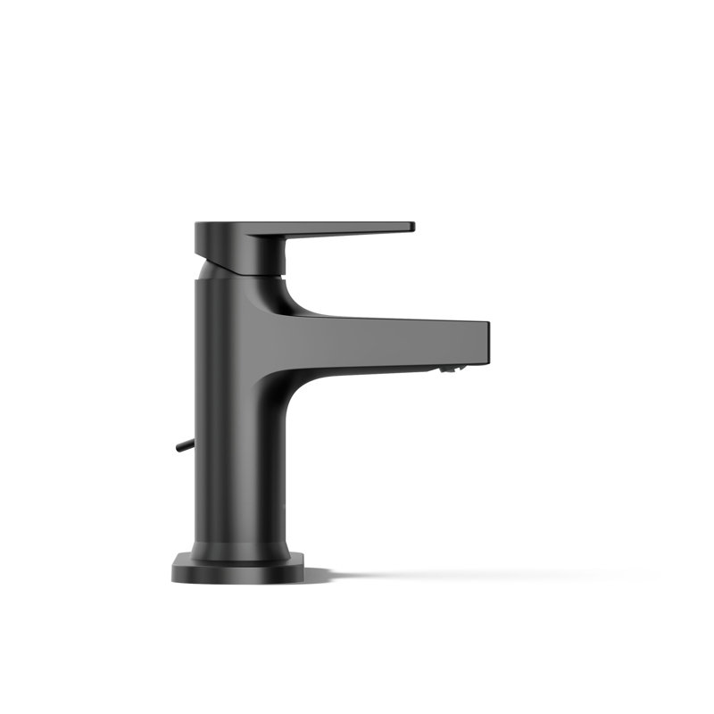Taut Single-Control Lavatory Faucet with Escutcheon, Matte Black