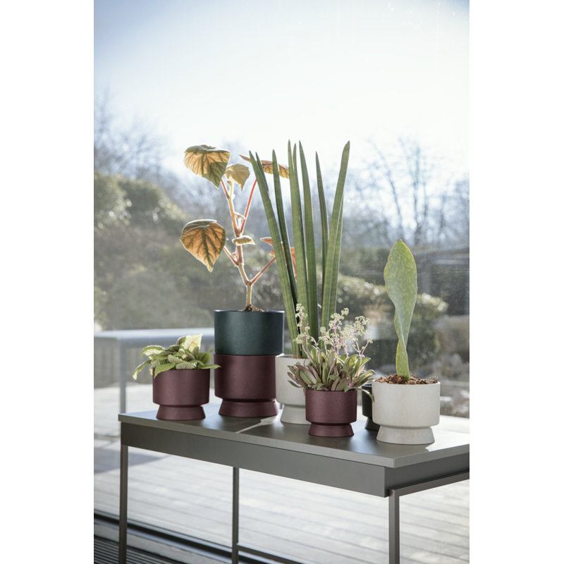 Recycled Planter, Green, 4.1" H x 4.7" W x 4.7" D