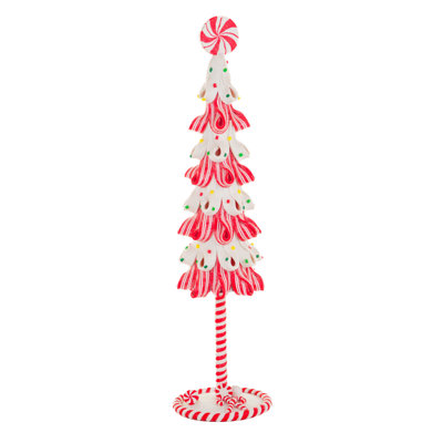 Red Christmas Tree Display