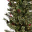Home Heritage 9 Foot Pre-Lit Artificial Stanley Pencil Christmas Tree With Stand