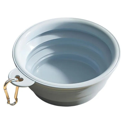Bol de voyage portatif et pliable pour chats et chiens - Mangeoire légère 350 ml pour l'extérieur