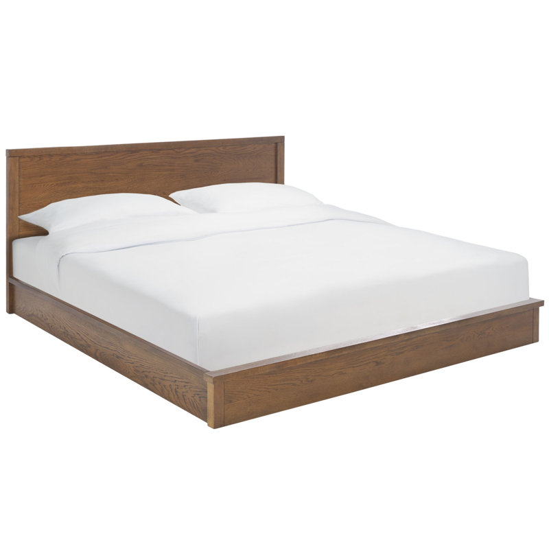 Sauger Platform Bed, Queen, Medium Oak