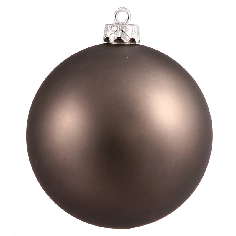 Ornement boule incassable UV mat, 8", Étain
