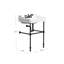 Cheviot Products Essex 24" Console Bathroom Sink with Overflow & Metal Base-1627047885-1740167212