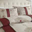 Édredon pour grand lit rouge - avec 2 taies décoratives standard