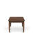 Casual Dining Table With Four Storage Drawer Units In Brown - Solid Wood Construction Practical Compartments Transitional