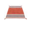 Azizi Striped Hand Woven Cotton Orange Rug-304072371
