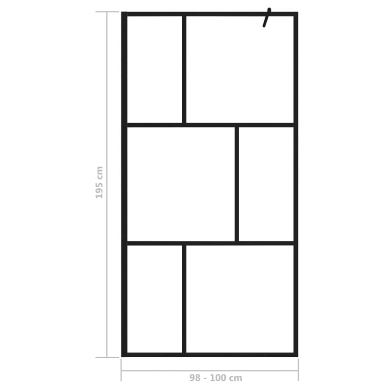 Janzen Aluminium Fixed Shower Screen