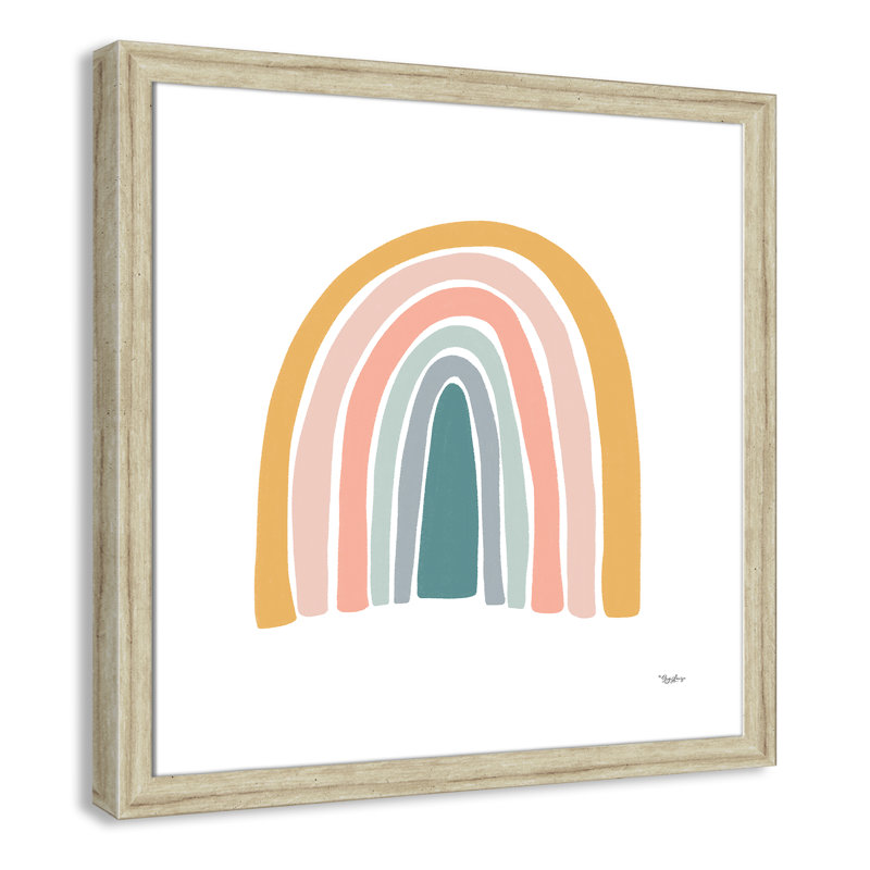 Décoration murale pour enfants, H 24,5 po x l 24,5 po x P 0,63 po, Beige Flat Framed