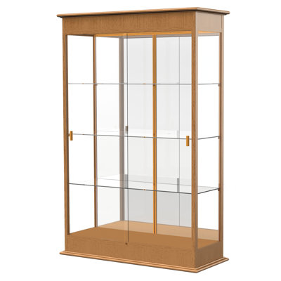 Varsity Series 77" x 48" Lighted Display Case with Sliding Doors