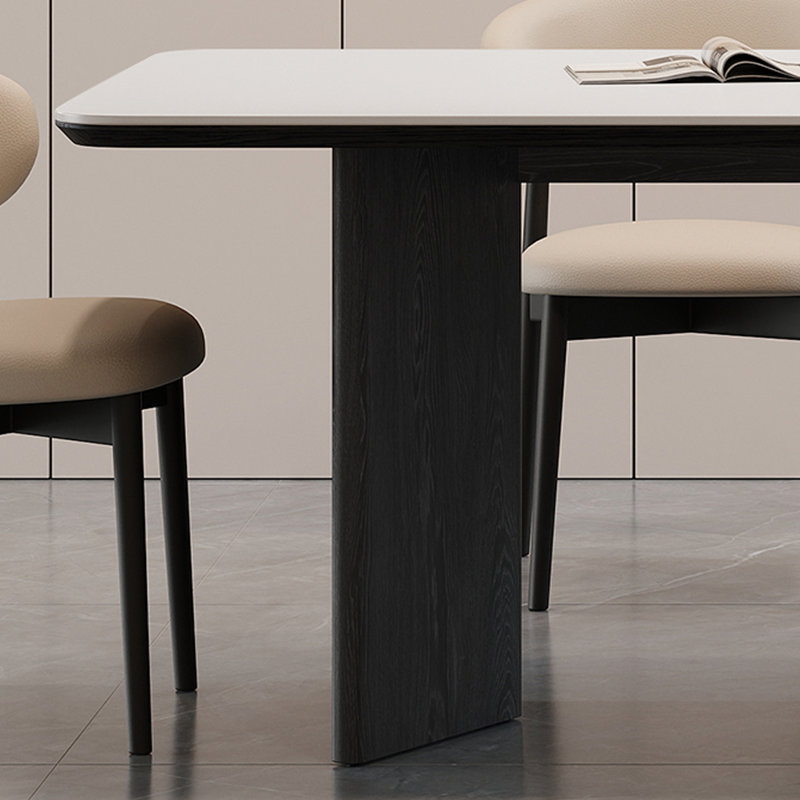 Table de salle à manger simple et rétro, H 29,52 po x L 78,74 po x l 35,43 po