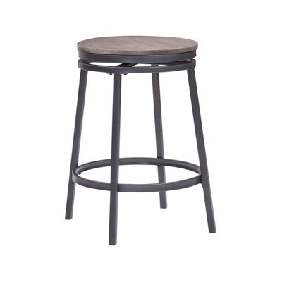 Deanna Backless Metal Swivel Stool
